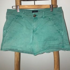 Green shorts